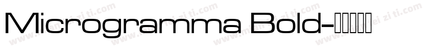Microgramma Bold字体转换